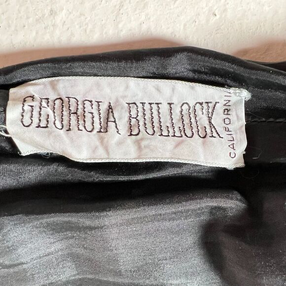 Vintage Georgia Bullock Houndstooth Black and White Dress Size‎ L - Picture 6 of 8